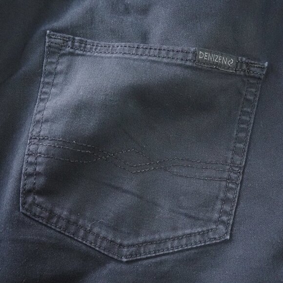 Levi's Denizen Men's Black Jogger Pants Size L / W36 L28 Elastic Drawstring - Picture 3 of 10